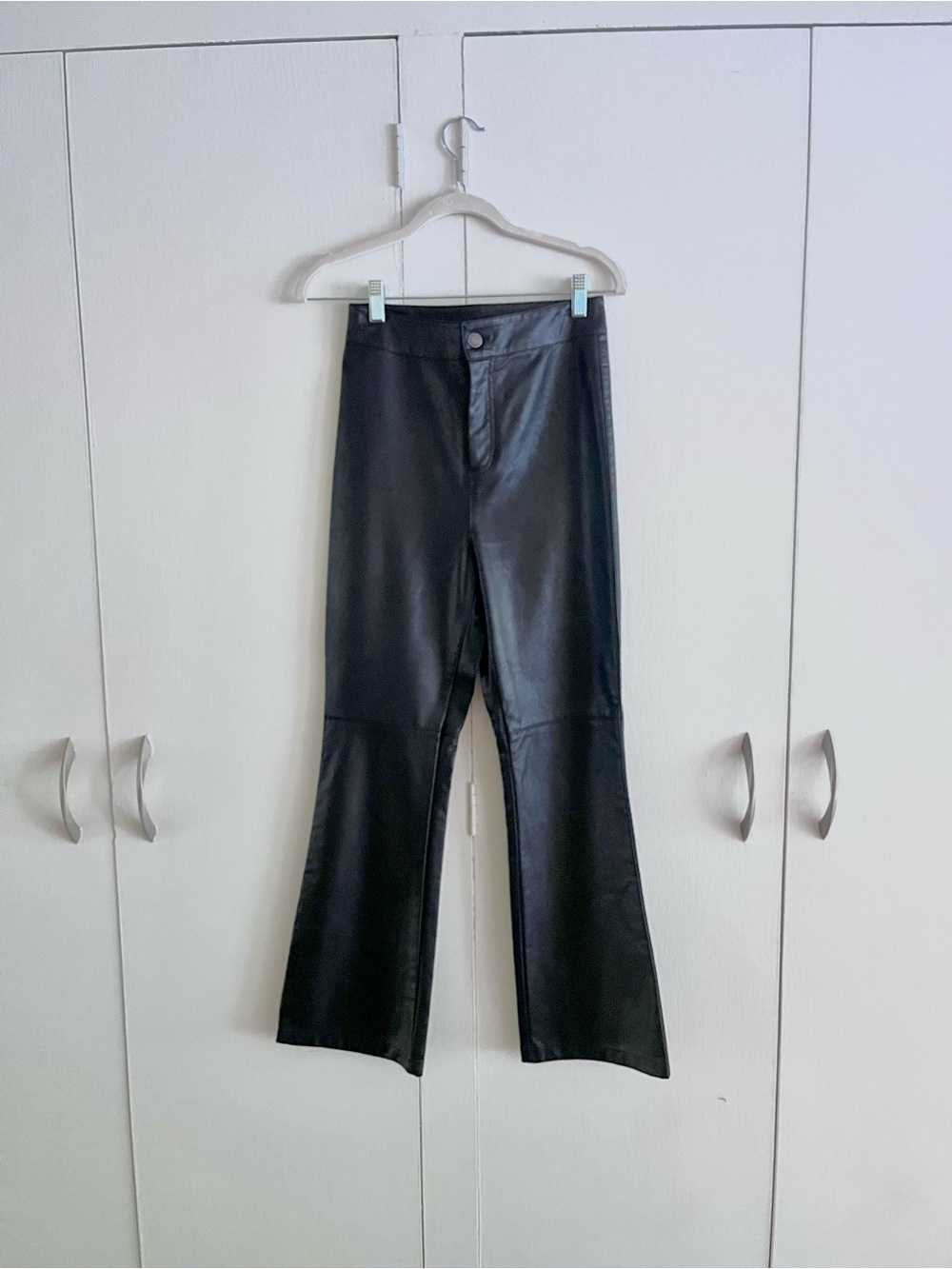 Faux Leather Black Pants